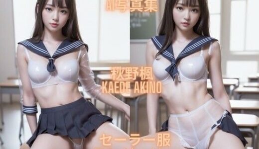 AI写真集 秋野楓 Kaede Akino セーラー服ランジェリー｜Premium Girls