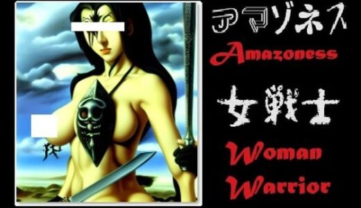 ホラーアート:戦う巨乳アマゾネス、女戦士の図（さりげないファッションにも注目）｜MUTANTITS