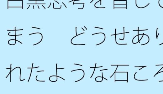 【無料】白黒思考を皆してしまう  どうせありふれたような石ころと草むらの地面に着地するのなら｜サマールンルン